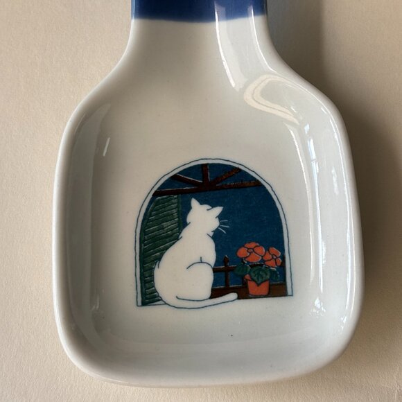 Ceramic Cat Spoon Rest - Picture 2 of 7